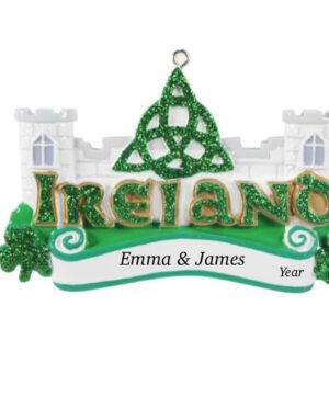 Ireland Christmas ornament personalised