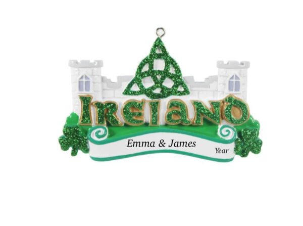 Ireland Christmas ornament personalised