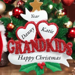 personalised ornament for 2 Grandchildren