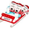 PX Bears on Sled 3 Personalised Ornament