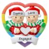 PX Rainbow Heart Couple Personalised Ornament